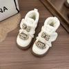 Women's Bow Thick Bottom Winter Lightweight Warm Anti Cold Padded Snow Boots Non-slip Wear Casual Sneakers Cotton Boots