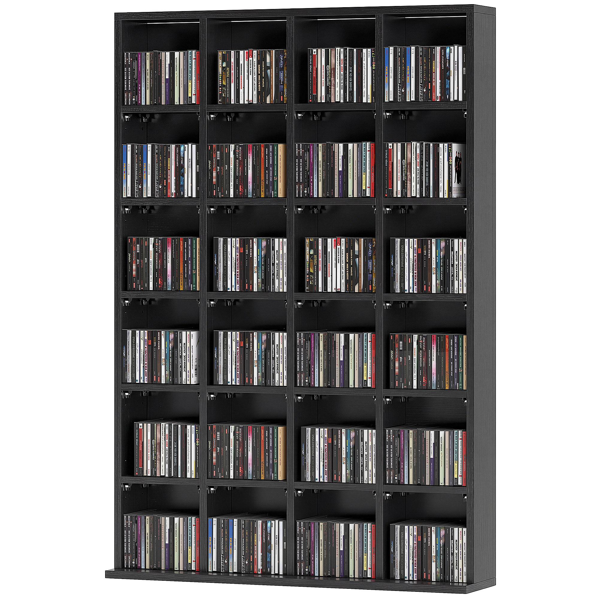 CD Storage Unit With Adjustable Shelves