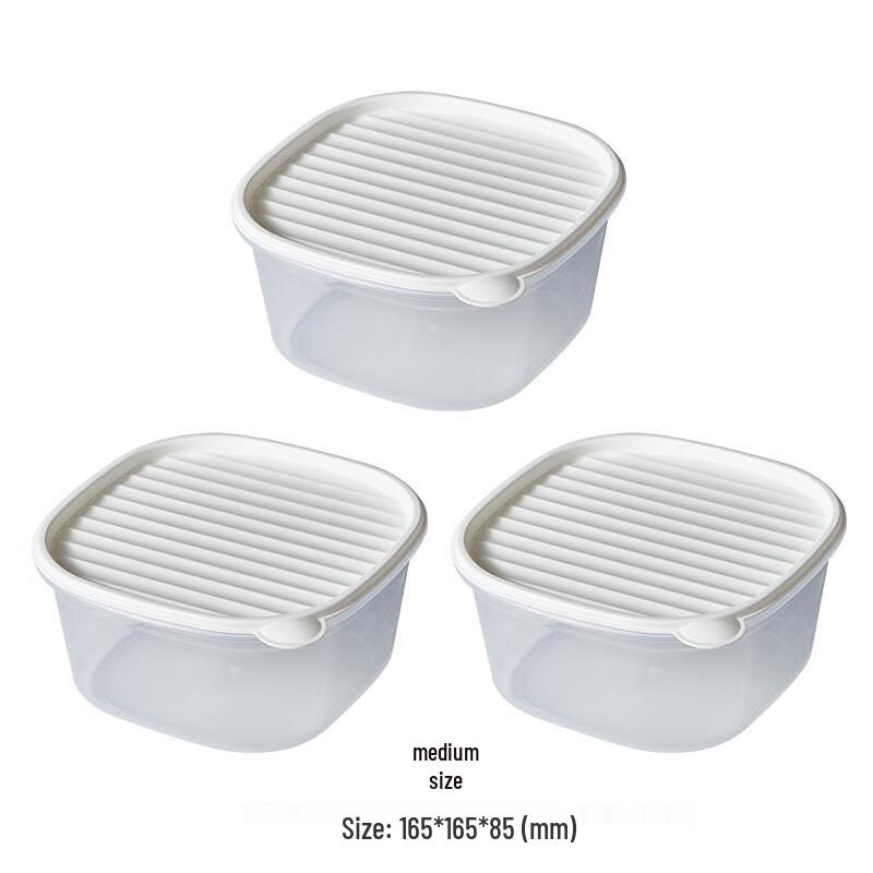 

MOMO NATURI Food-Grade Refrigerator Storage Boxes - Medium (6-Pack)