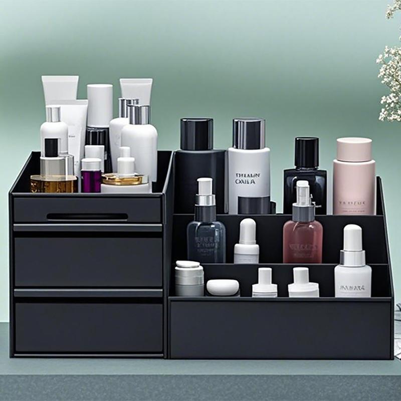 Cosmetics Storage Box for Men Women Perfume Cologne Countertop Organizer Essentials Gifts Valentines Day Gifts Bedroom Storage