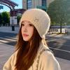 Knitted Hat Women's Autumn and Winter Elegant Stacking Wool Hat Cute Butterfly Ear Protector Headhat