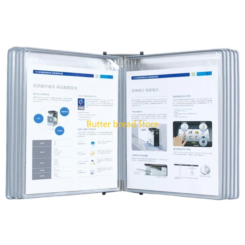 W89C Wall Reference Organizers with 10 Easy-Loading Pocket for Workshop