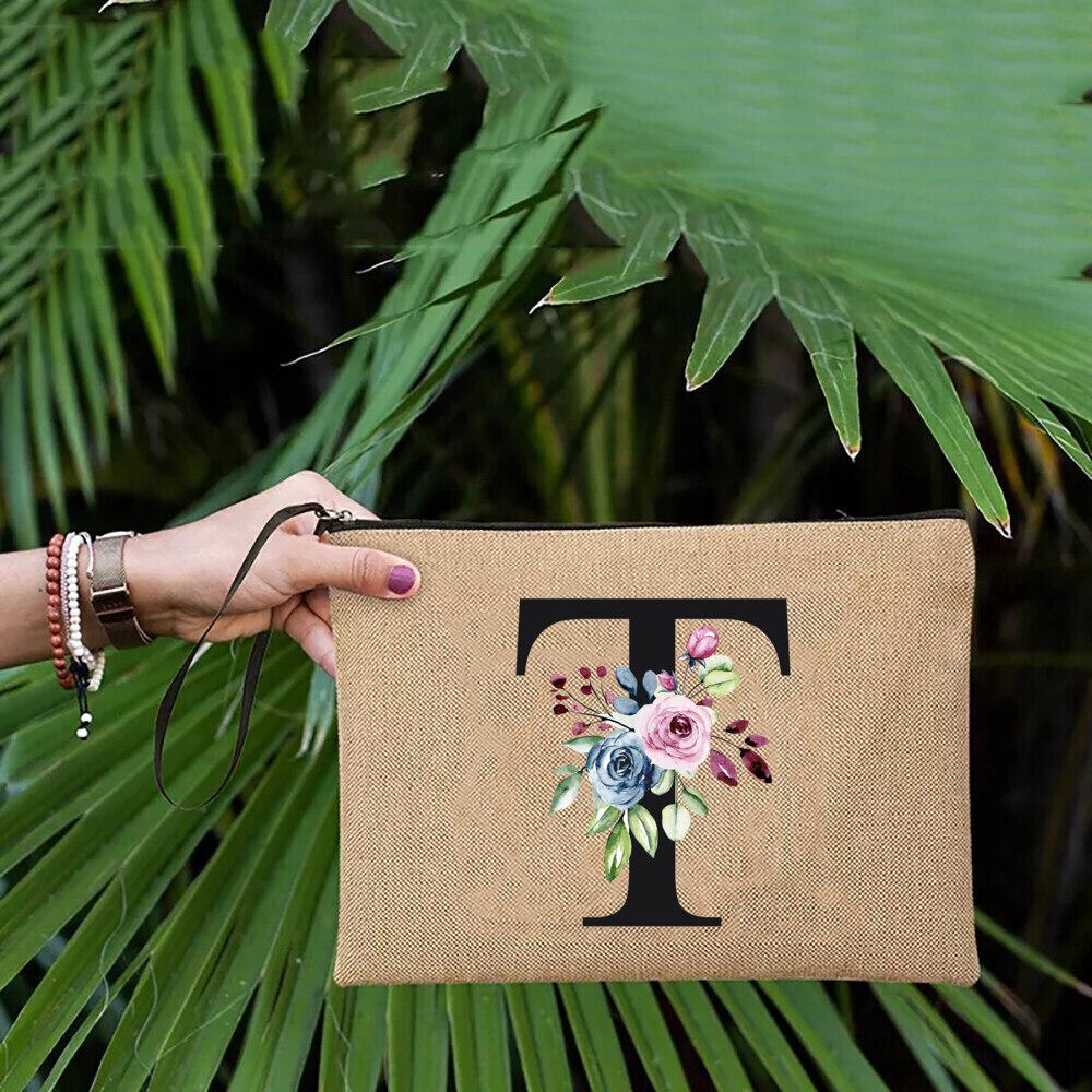 Простой льняной клатч на запястье — фото 20