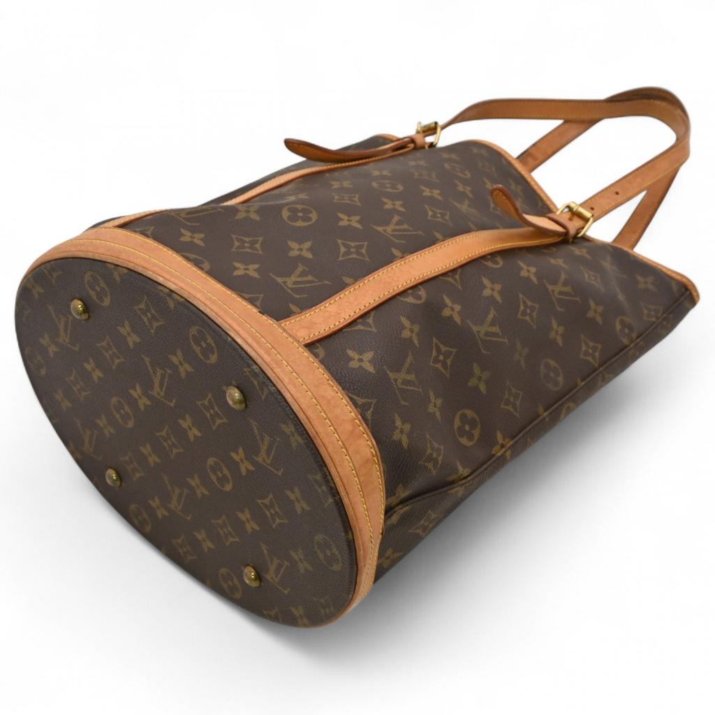Auth LOUIS VUITTON Monogram Bucket GM Tote Bag B Rank lv9929we