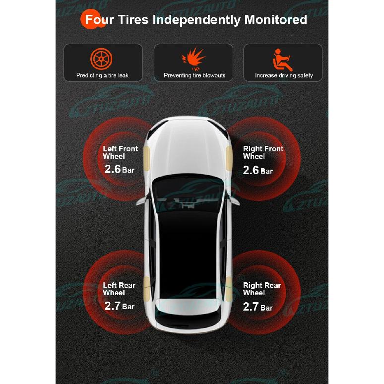 Car TPMS Tire Pressure Monitoring System Pressure Monitor Security Alarm For Toyota Corolla Altis Cross 2019 2020 2021 2022 2023