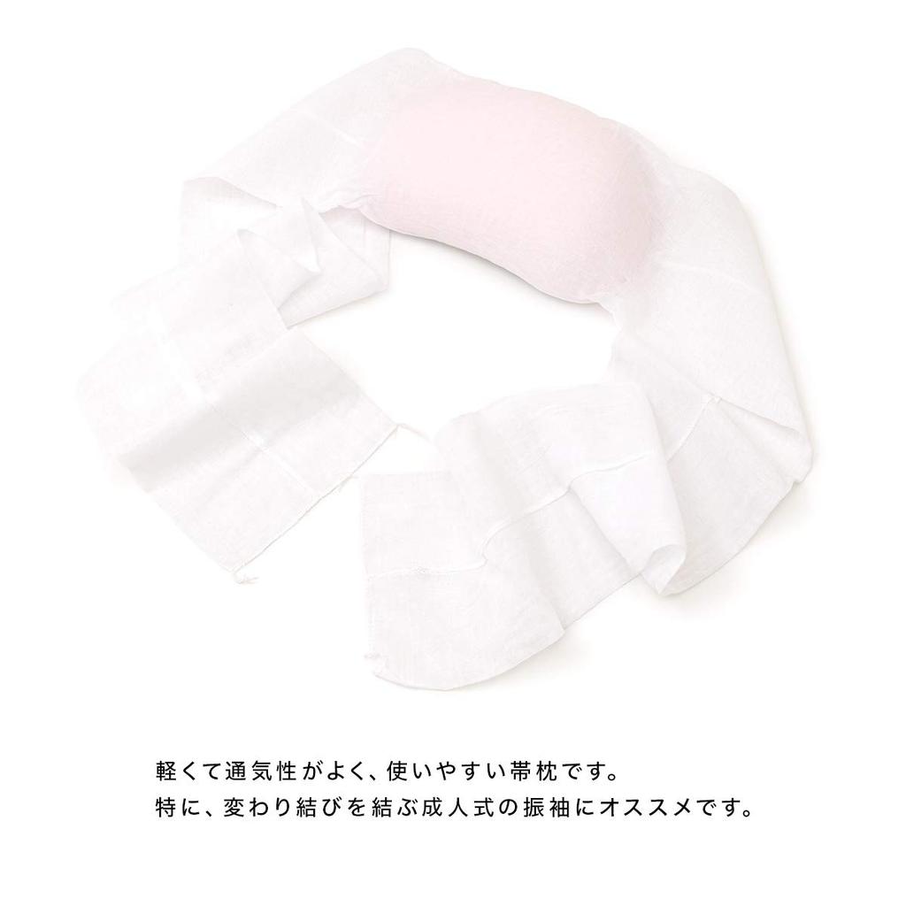 (Soubien) Obi Pillow, Gauze, with Gauze, for Furisode, for Coming-of-Age Ceremony, Clam-shaped, Urethane