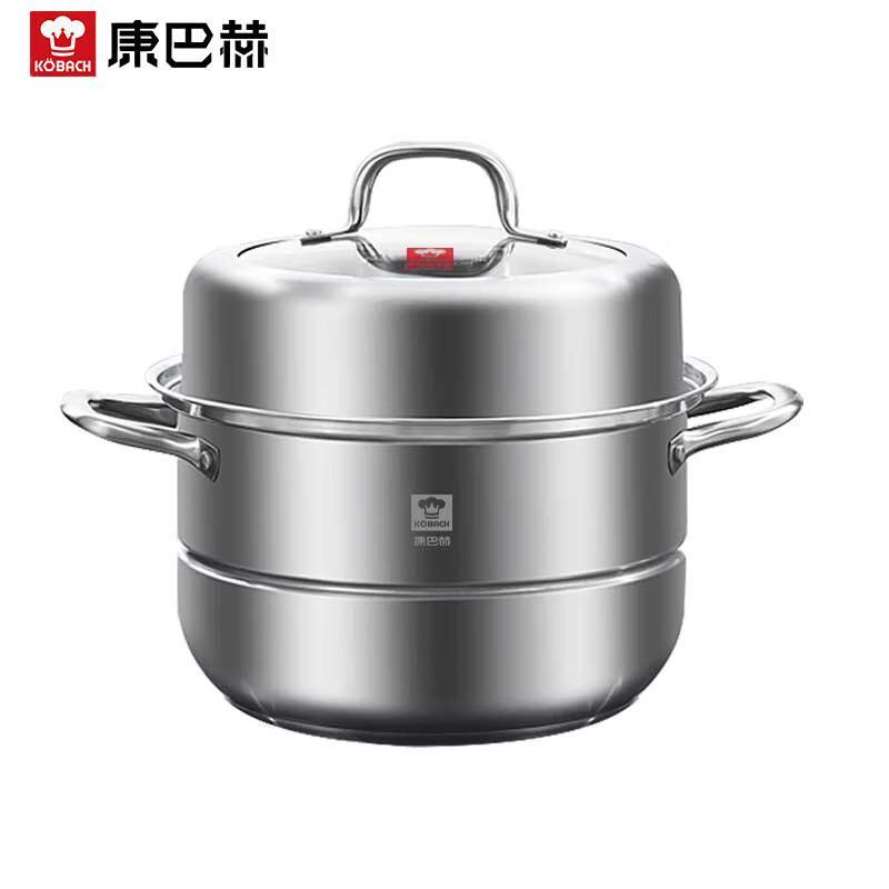 KOBACH 304 Stainless Steel Multi-layer Steamer & Soup Pot