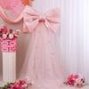 Wedding Bow Decoration Soft Lightweight Bow Extra Velvet Reusable Christmas Bow Tree Topper Holiday Ribbon Decoration