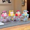 1 Piece Cute Cartoon Crayon Shin-Chan Summer Portable Strap Cup Creative 330/580Ml Straw Cup Home Ornament Unisex Holiday Gift