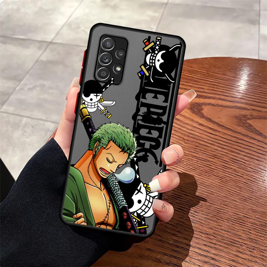 One Piece Zoro Kryt na telefon Samsung Galaxy A56 A55 A53 A14 A23 A34 A36 A35 A54 A52S A72 A17 A52 A73 A33 A16 A15