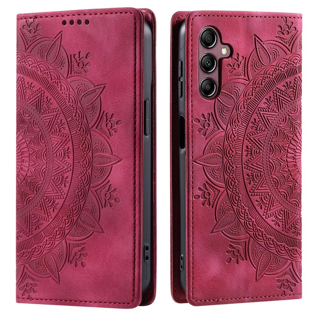 For Samsung Galaxy S25 FE Case Magnetic Closing Leather Phone Cover Pattern Imprinted