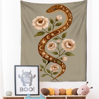Arazzo Tarot Sole Luna Stella da Appendere a Parete Astrologia Divinazione Stregoneria Hippie Dea Pianta Fiore Camera da Letto Decorazione Casa
