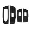 4 Piece Car Window Glass Lift Button Switch Cover Trim Door Armrest Panel Automotive Supplies Black For Mazda CX-60  LHD-M53