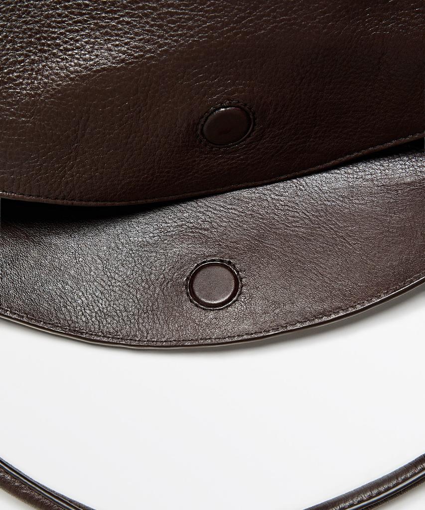Massimo Dutti Napa Leather Medium Slouch Bag