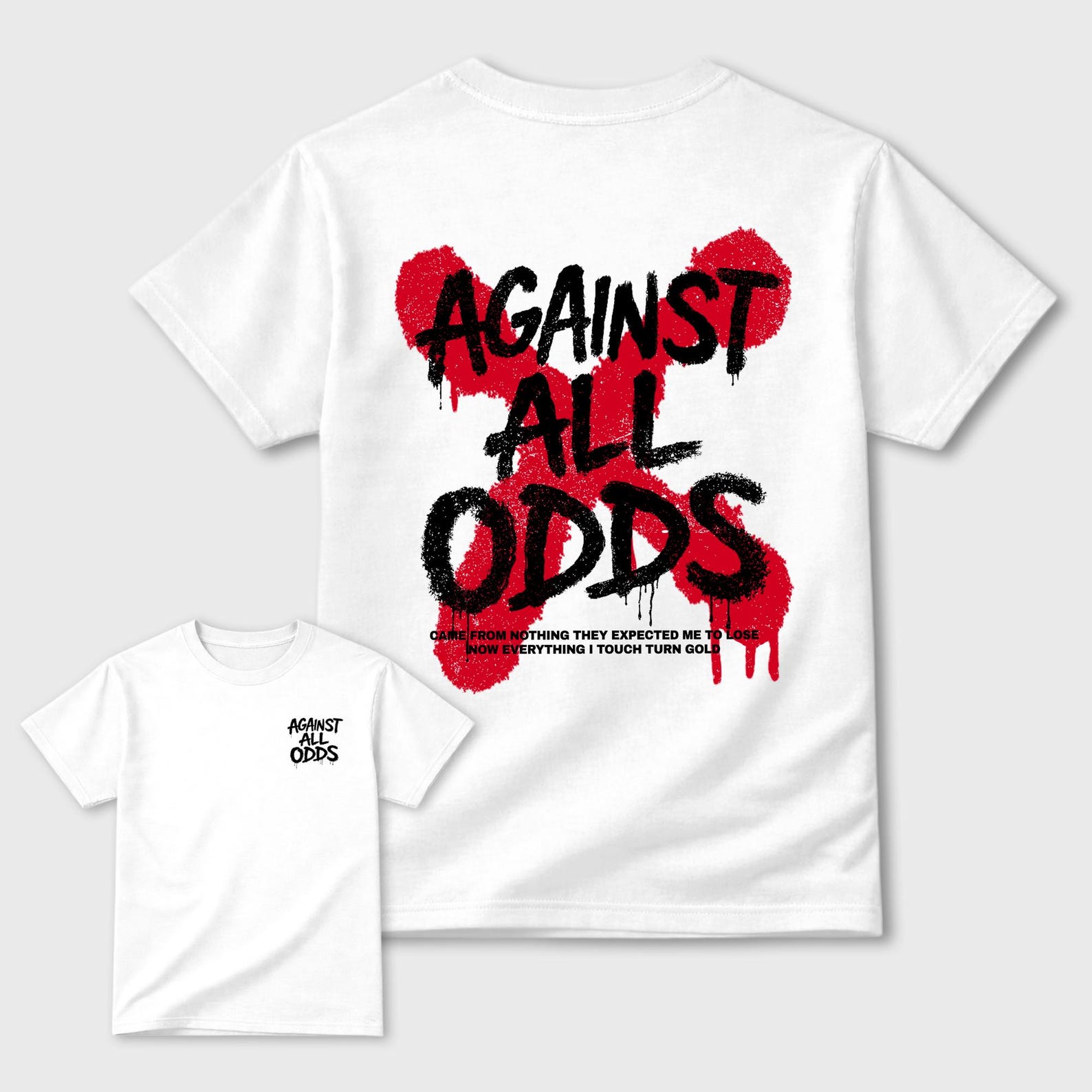 Against All Odds Graphic Tee - best T-Shirts to wear with jordans 1s Flight Club M