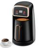 Turkish Coffee Pot & Tea Maker: High-Temp Resistant, Milk Heater, Visible Kettle, Euro-American Standard