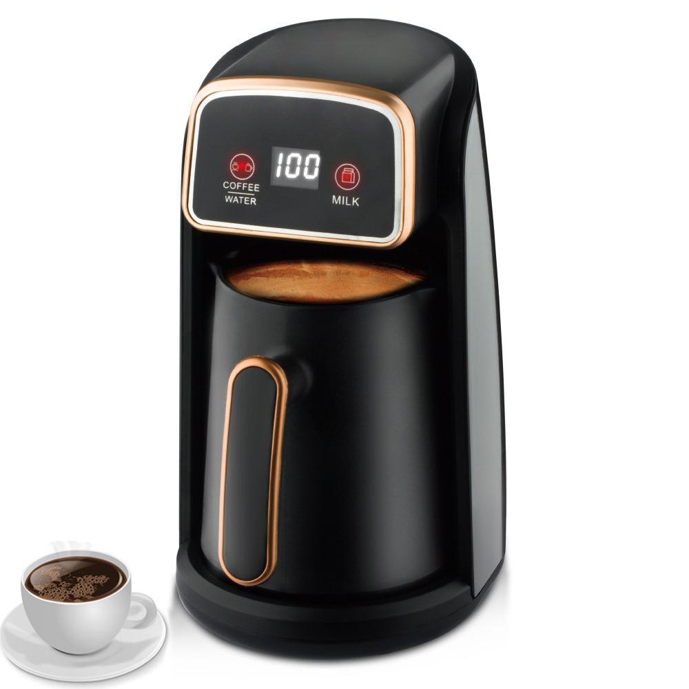 Turkish Coffee Pot & Tea Maker: High-Temp Resistant, Milk Heater, Visible Kettle, Euro-American Standard
