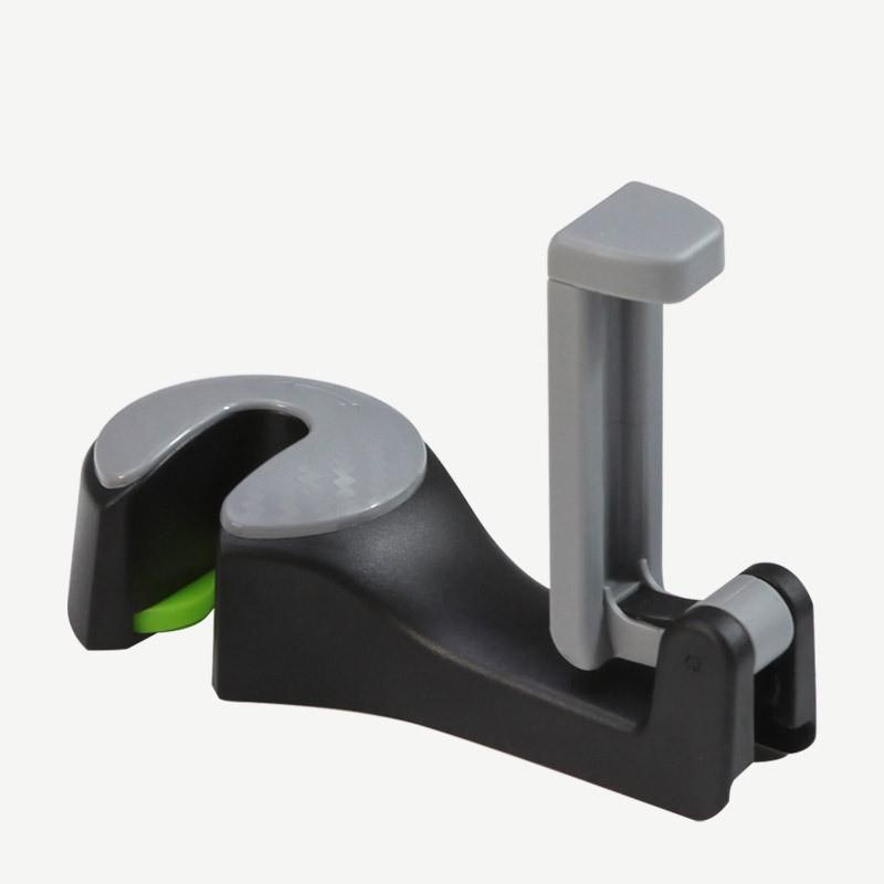 2 In 1 Car Headrest Hook with Phone Holder Seat Back Hanger for Bag Handbag Purse Grocery Cloth Car Phone Holder Car