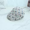 New peaked cap spring and autumn women's fashion casual face small forward hat niche literary painter beret