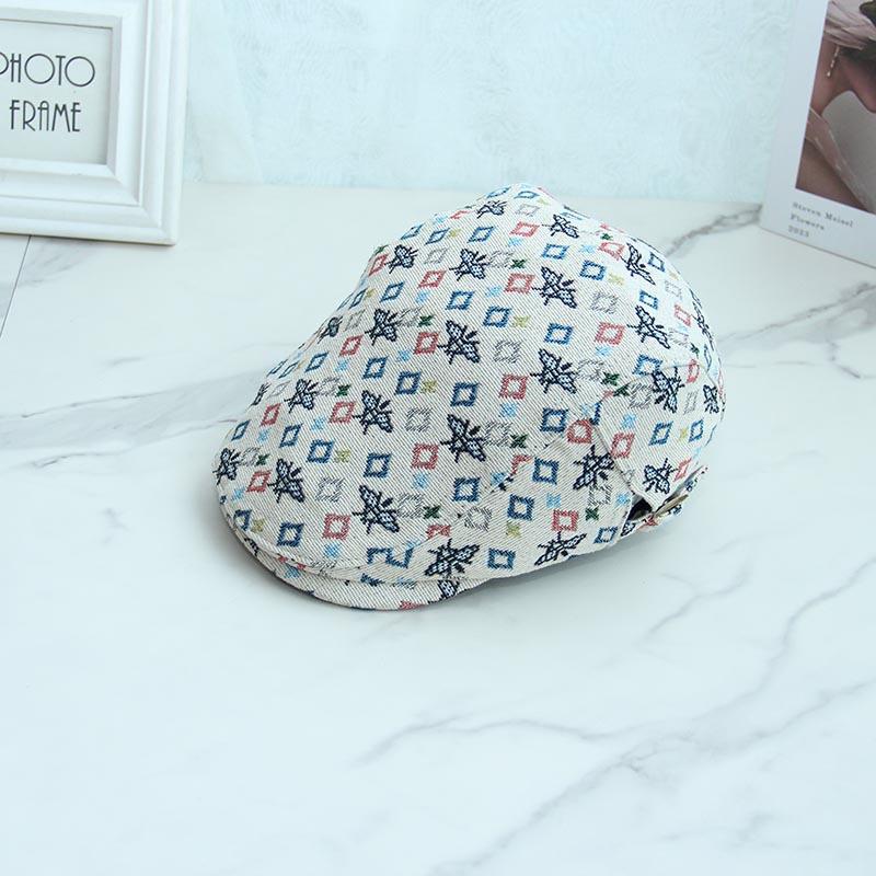 New peaked cap spring and autumn women's fashion casual face small forward hat niche literary painter beret