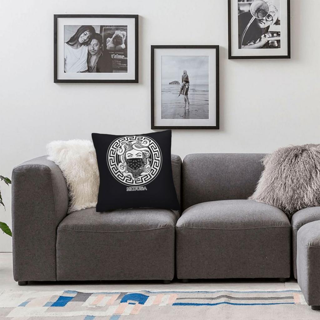 Medusa Nacient Greek Mythology Square Pillowcase Cushion Cover Pillow Case Throw Pillow Cover For Home Sofa Living Room