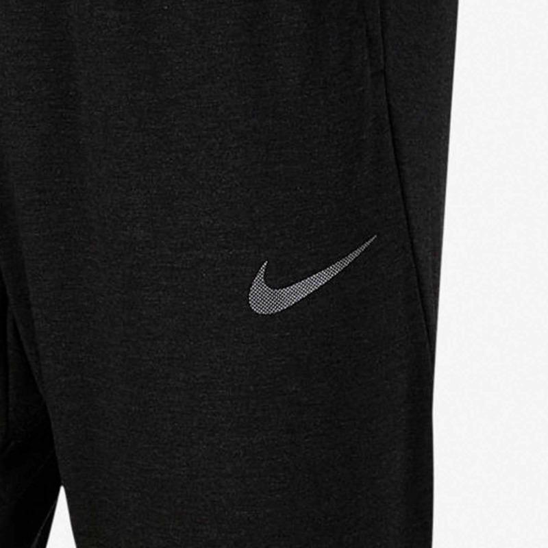 Nike Mens Training Series Color Block Logo Print Mid Rise Comfortable Versatile Knitted Sports Pants Men Pants Black Gray 933440-011