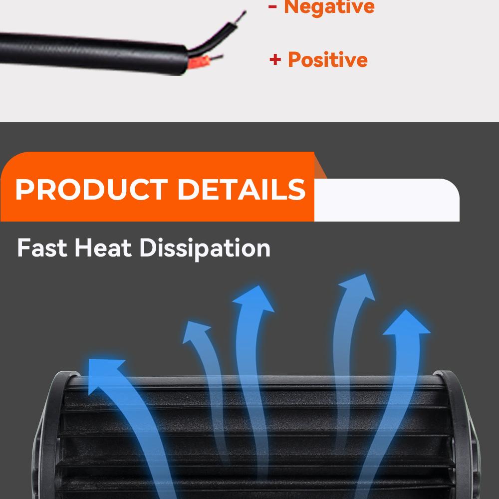 Car Work Light LED Pod Lights Spot Flood Combo LED Fog Driving 4x4 Off Road Lights Work Lights for Truck Boat ATV UTV 1/2Pcs