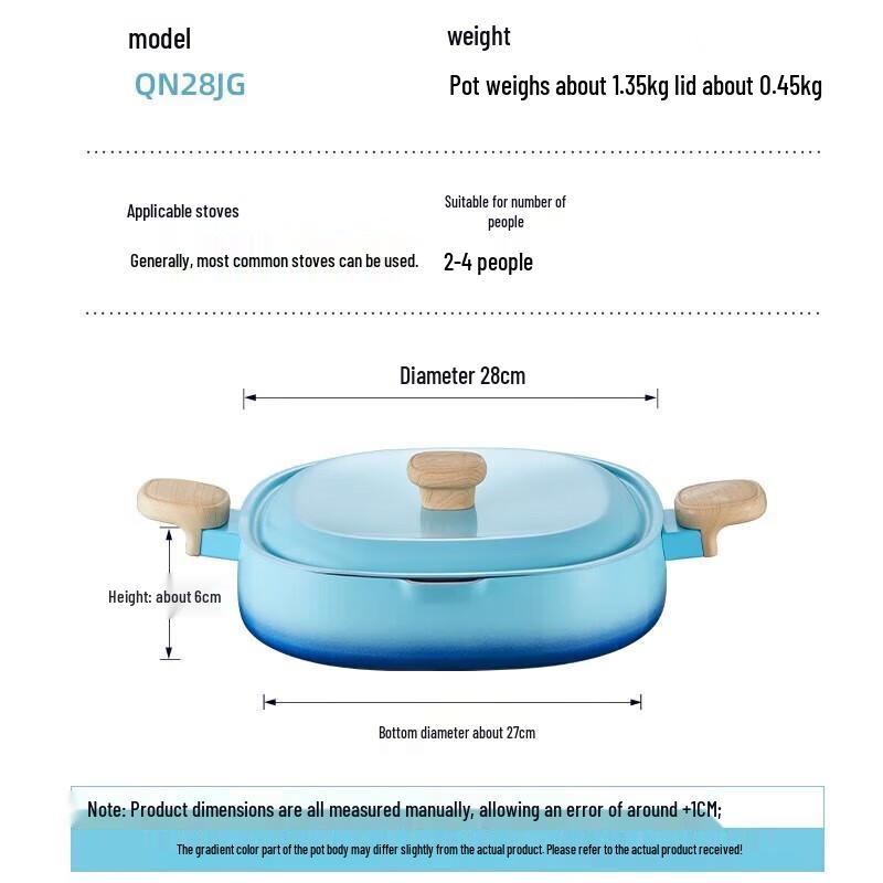 COOKER KING 28cm Non-stick Frying Pan with Lid