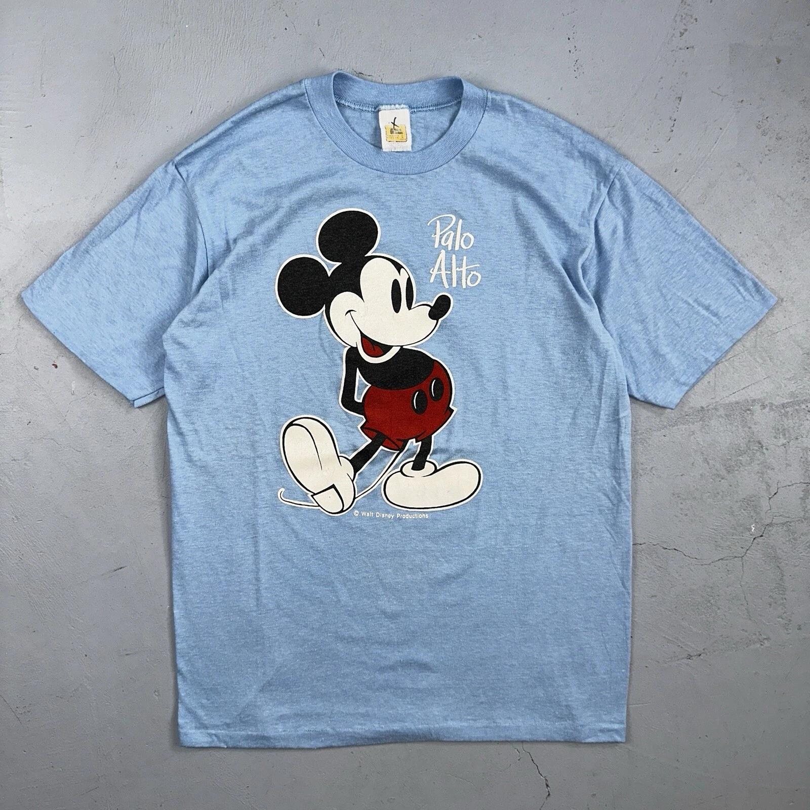 Disney 1970s Mickey Mouse VTG T Shirt 70s Single Stitch California Palo Alto XL