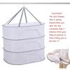 Herb Drying Rack Hanging Mesh Net for Plants Hanging Drying Fish Net Foldable Hanging Mesh Dryer for Buds Hydroponics Flowers Vegetables Clothes Doll