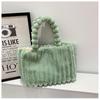 2025 Korean Style Large Capacity Plush Shoulder Bag, Elegant Solid Color, Fashionable & Versatile