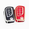 Auto Shell Holder Protector Fob For Toyota Highlander Camry RAV4 Aygo Yaris Keychain 4 Button Soft TPU Car Flip Key Cover Case