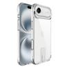 For iPhone 17 Air Case TPU+PC Transparent Phone Cover with Kickstand