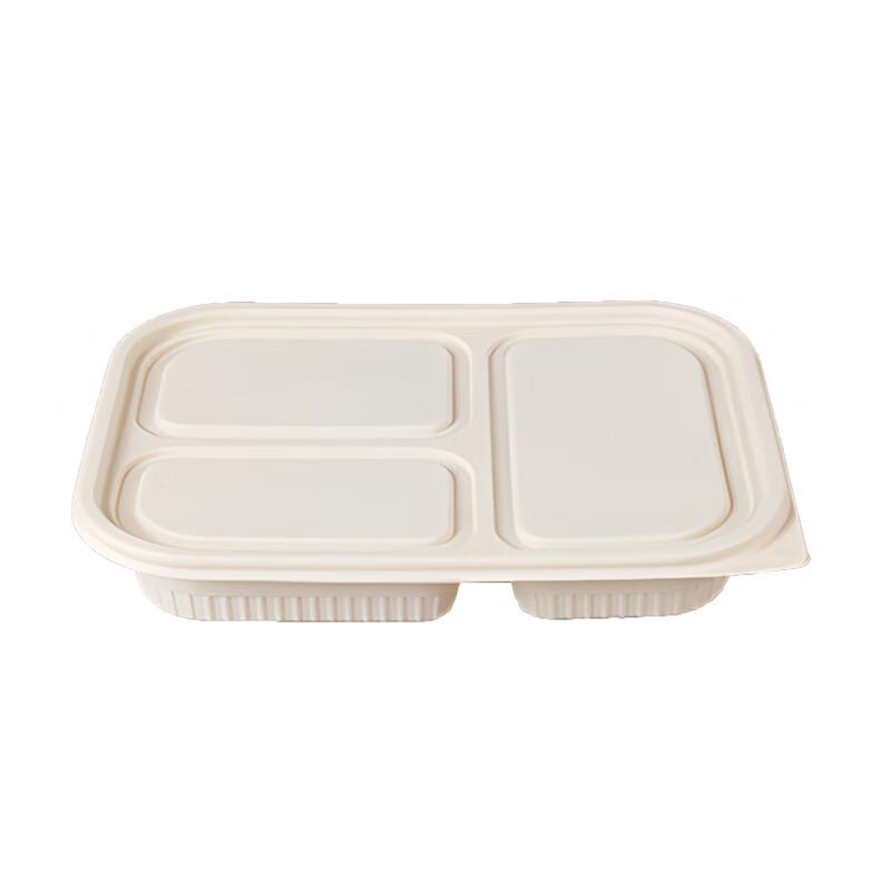 Yinmei Engångs Biologiskt Nedbrytbar Majsstärkelse 3-Facks Matlåda