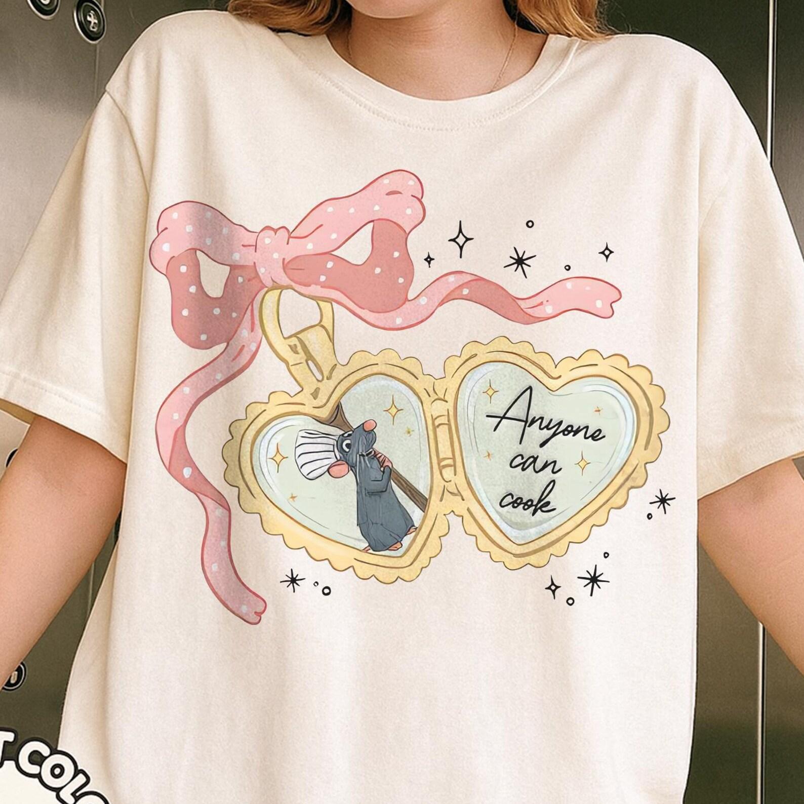 Vintage Ratatouille Shirt, Anyone Can Cook Disney Tee, Remy Chef Comfort Colors T-Shirt, Cute Pixar Foodie Gift, Paris Kitchen Style Shirt S