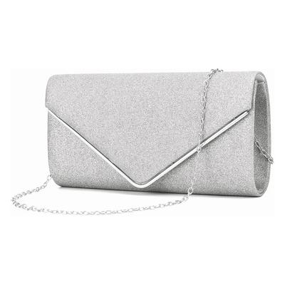 Women Evening Bag Stylish Elegant Sparkling Glitter Party Wedding Handbag with Chain for Wedding
