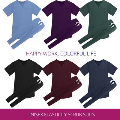 Women Men Hospital Working Scrubs Set Operating Room Scrubs Medical Uniform Medical Supplies Workwear Dental Surgery Nurse Suits