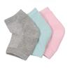 (Gray) Heel Anti Crack Sleeve With Gel Moisturizer For Overnight Treatment - Gray Half Socks
