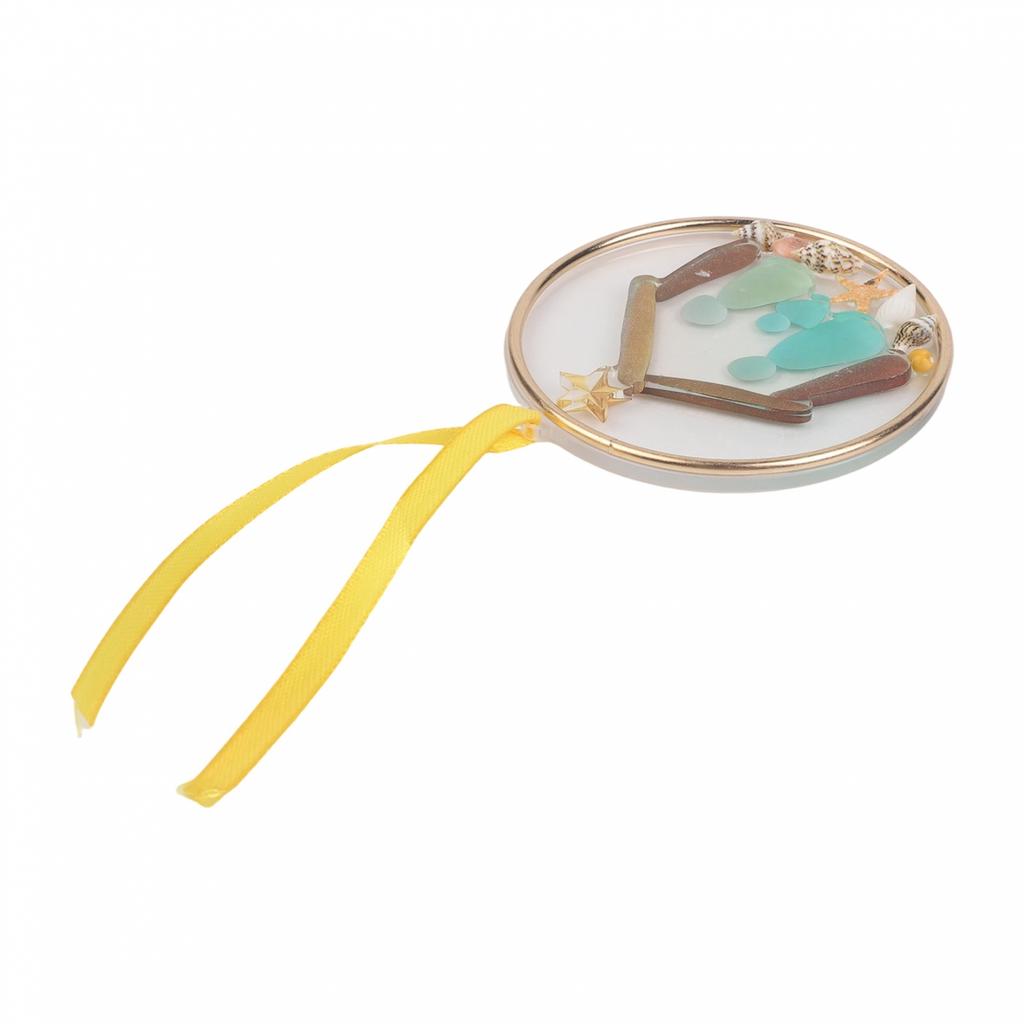 Coastal Nativity Ornament Jesus Birth Ornament Golden Star Accent