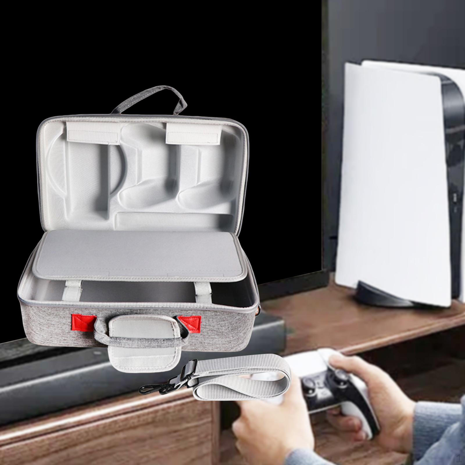 

Игровой чехол для переноски Ткань Оксфорд Пылезащитный Дорожная сумка для игровых аксессуаров для Base Other серый