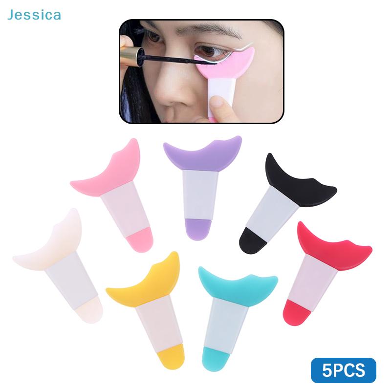 Eyeliner Stencil Tool – 5 Pcs Silicone Wing Tip Guides for Perfect Cat Eye & Lower Lash Makeup