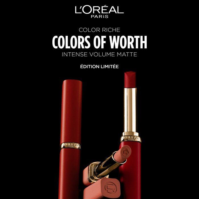L#039;Oréal Paris Intense Volume Stylo à Lèvres Matte Colors of Worth N°300 Rouge Confident 1,8g