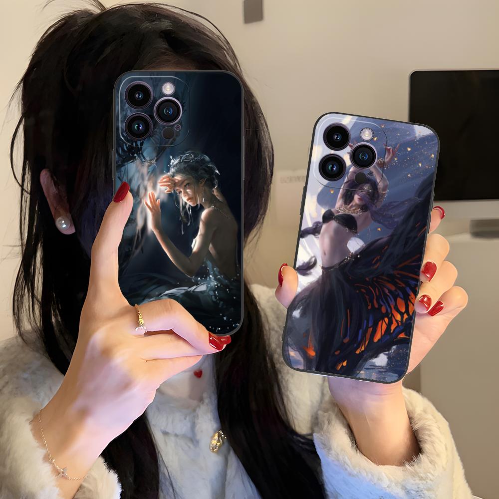 Anime Ghostblade Mobile Phone Case for iPhone 17 16 15 14 13 12 11 X XR XS 8 7 Air Pro Max Plus Mini Colorful Cover Cover Luxury