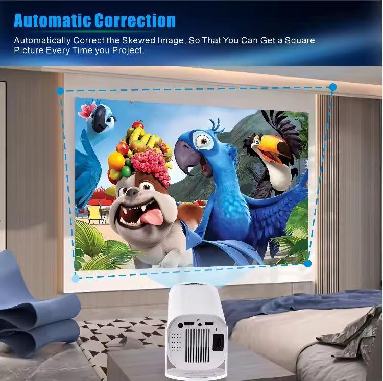 P30 Portable 720P Android Bluetooth Projector with Ultra Clear Image and 4K Support, WiFi Enabled.