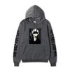 Jujutsu Kaisen Satoru Gojo Unisex Fleece Hoodie Autumn Winter Anime Character Japanese Kanji Sleeve Print Long Sleeve Pullover Sweatshirt
