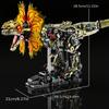 Mechanical Double Crown Dragon Building Block Set, Gear Transmission Joints Are Movable. Adult Collectible High-Difficulty Assembly Kit, Creative