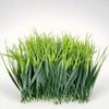 24Pcs UV Resistant Fake Greenery Green Artificial Grass Bundles Artificial Spring Grass  Indoor Use