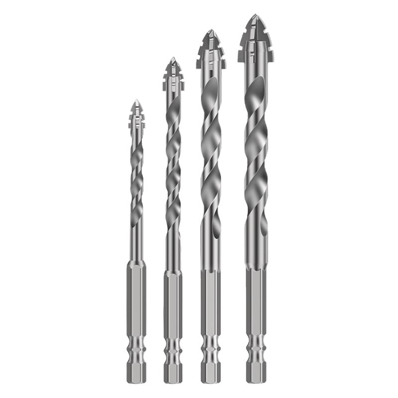 HUHAO Super Hard Four-Edge Tile & Concrete Drill Bit Set