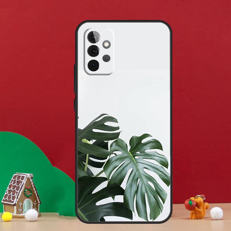 Leaves Monstera Green Case For Samsung Galaxy A55 A52 A32 A12 A33 A06 A16 A26 A36 A56 A15 A53 A13 A34 A54 A14 A17