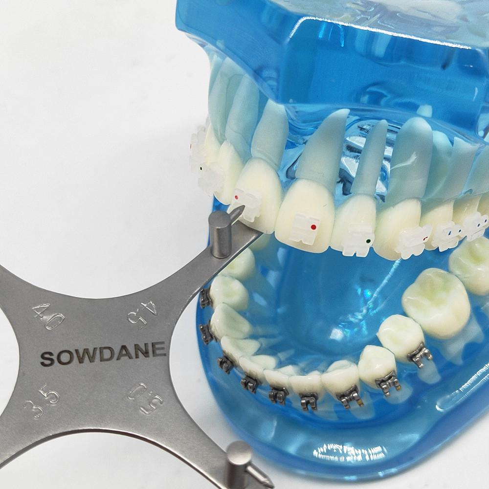 1 piece Dental Orthodontic Bracket Positioning Height Wick Gauge High precision Bracket Positioner Dental Ortho Tool  Instrument